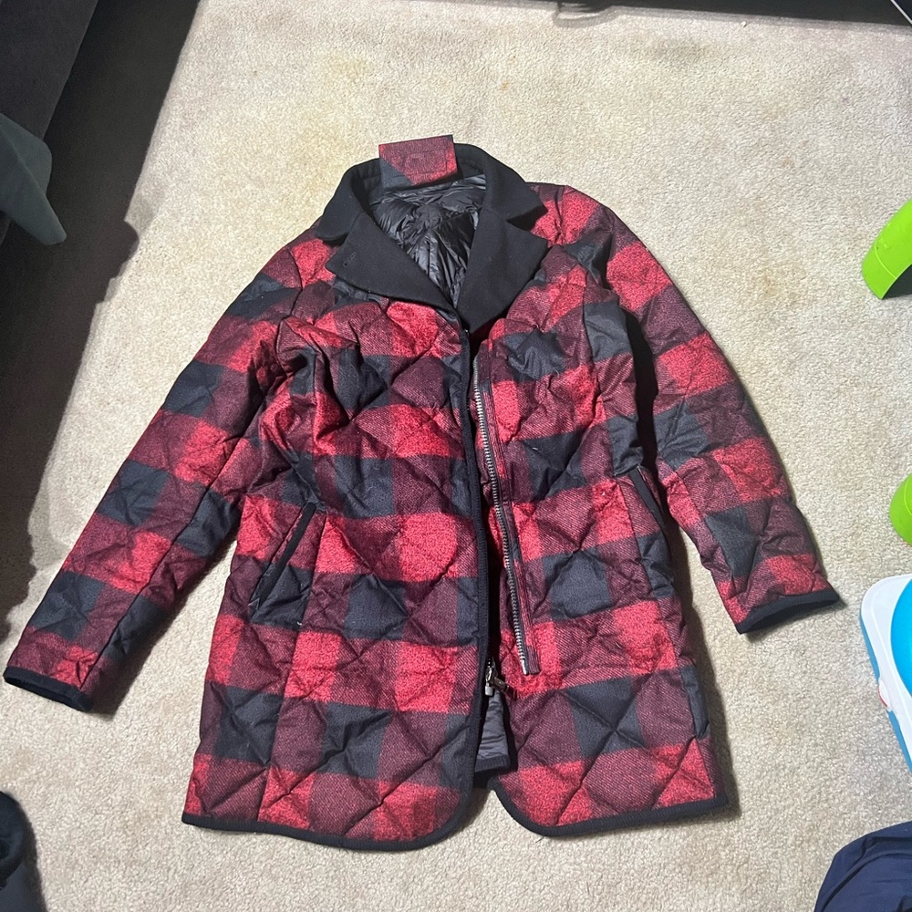 Red and Black Women's Pendleton Jacket XL